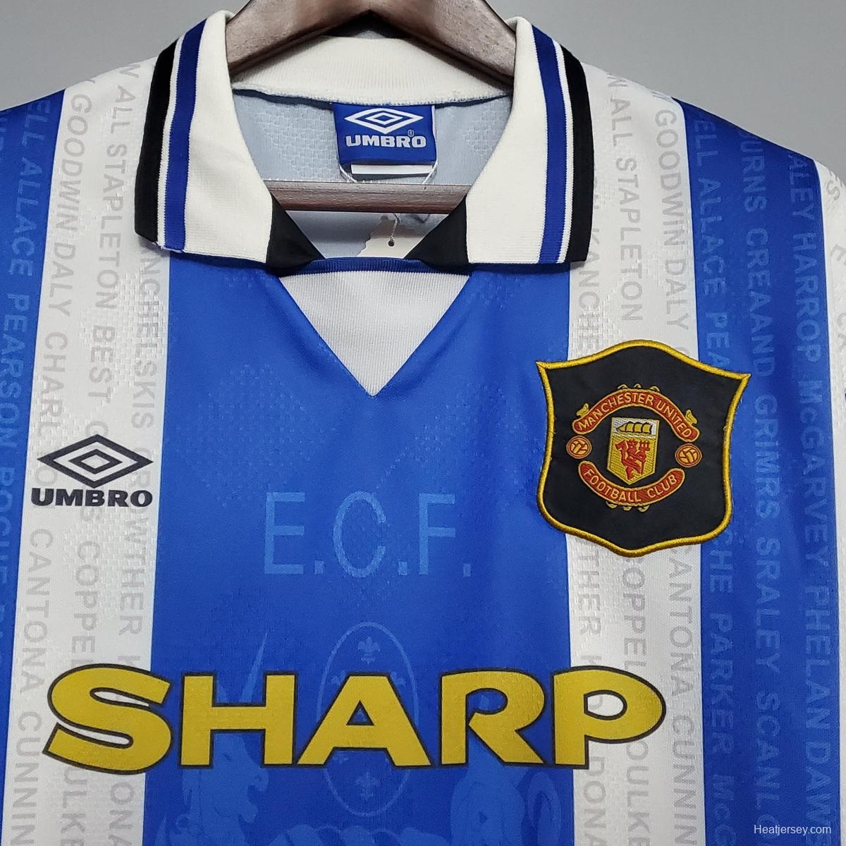 Retro 94/96 Manchester United away Soccer Jersey