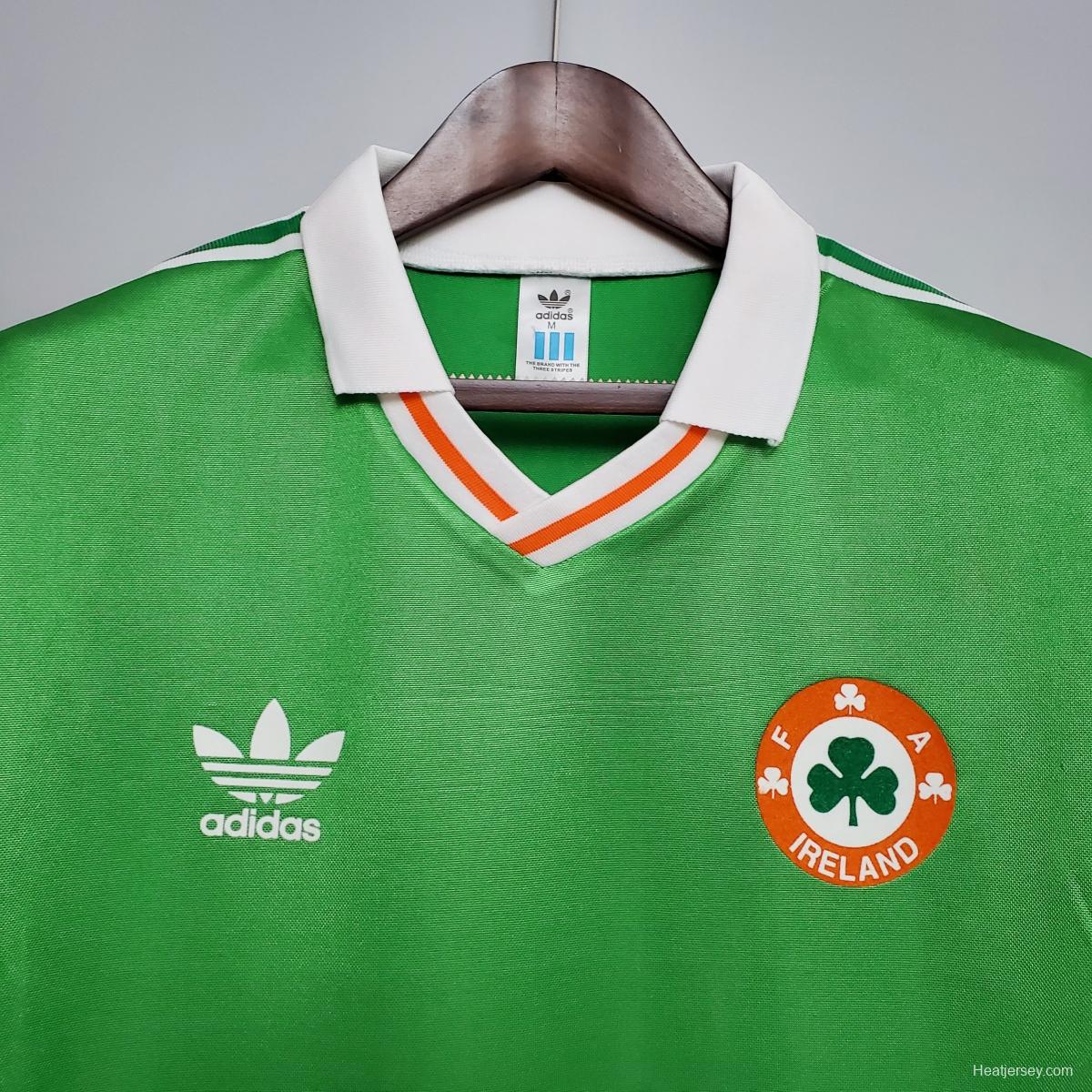 Retro 1988 Ireland home Soccer Jersey