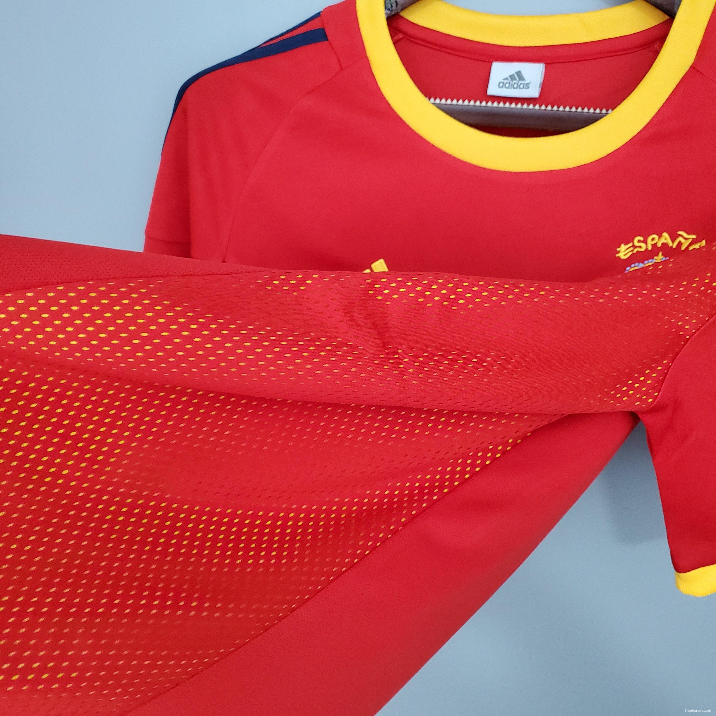 Retro Spain 2002 home Soccer Jersey