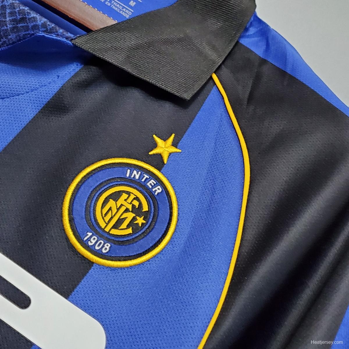 Retro 01/02 Inter Milan home Soccer Jersey