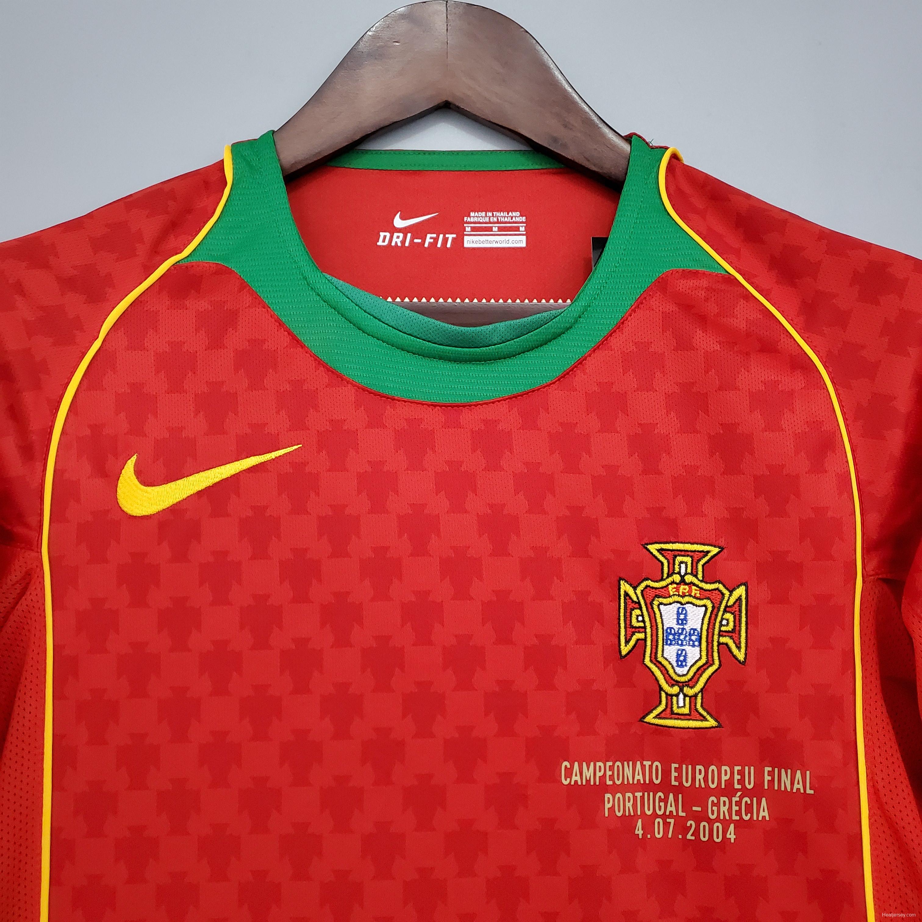 Retro Portugal 2004 home Soccer Jersey