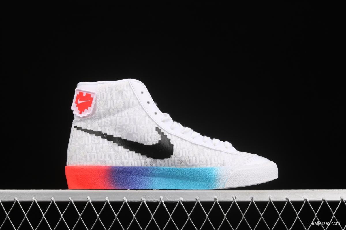 NIKE Blazer Mid'77 Vintage Have A Good Game video game pixel League of Legends Trail Blazers high-top casual board shoes DC3281-101