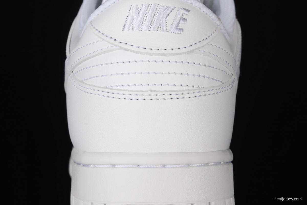 NIKE SB DUNK Low Prm pure white color SB buckle rebound fashion leisure board shoes DD1503-109