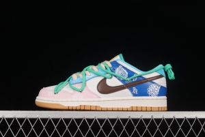 NIKE DUNK Low SE Free .99 Cashew Flower SB Buckle Shredded Backboard Fashion Casual Sneakers CZ2496-100