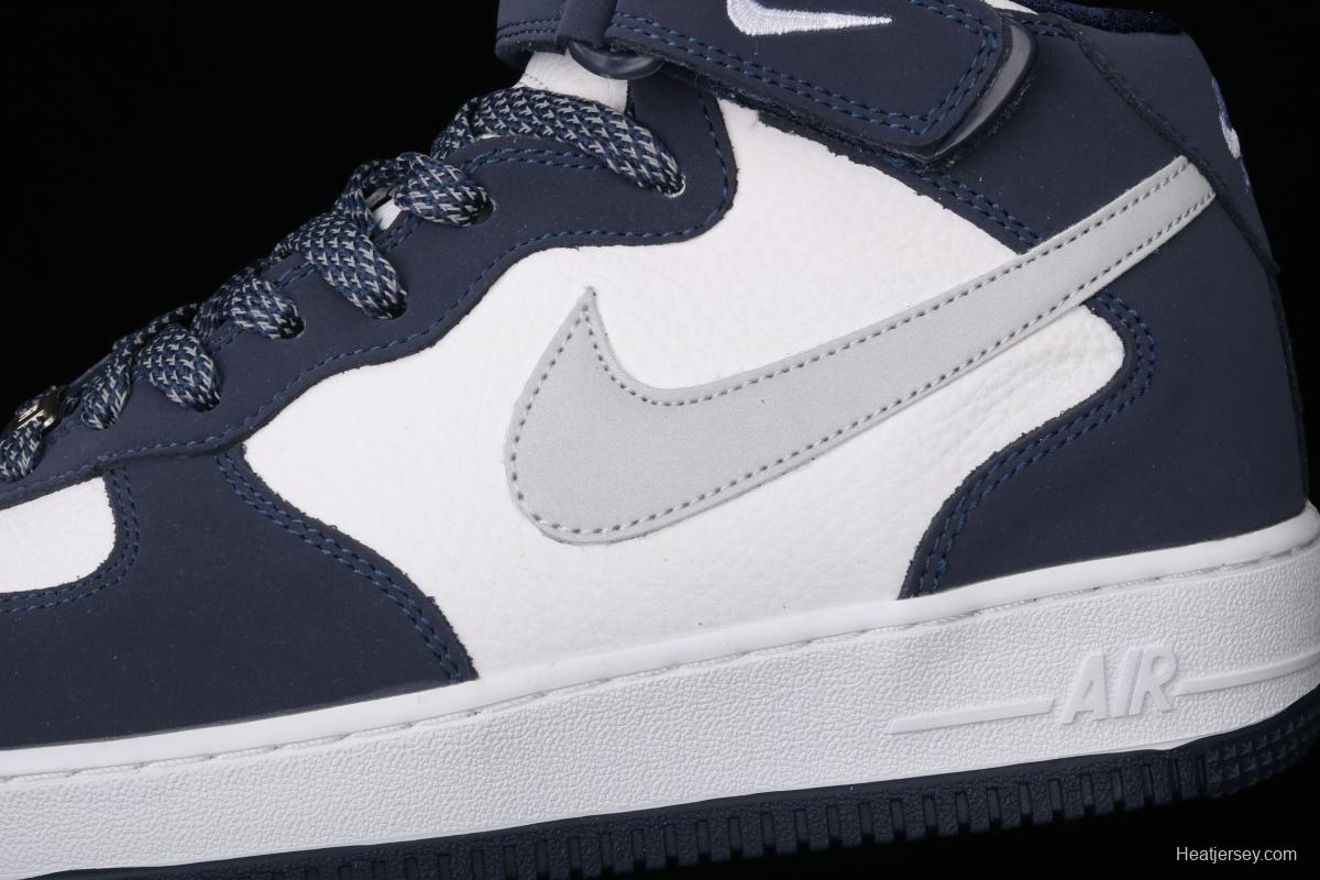 NIKE Air Force 11607 Mid midnight blue Zhongbang casual board shoes AQ2263-115