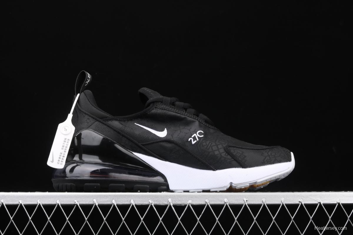 NIKE Max 270Black silk half-palm air cushion running shoes AJ0499-001