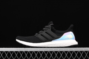 Adidas Ultra Boost 4.0Iridescent AC8067 fourth generation knitted striped black laser UB