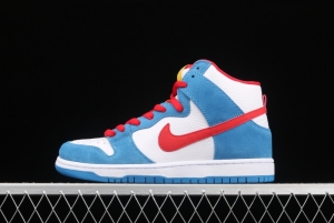 NIKE SB DUNK High Doraemon robot cat theme color matching CI2692-400