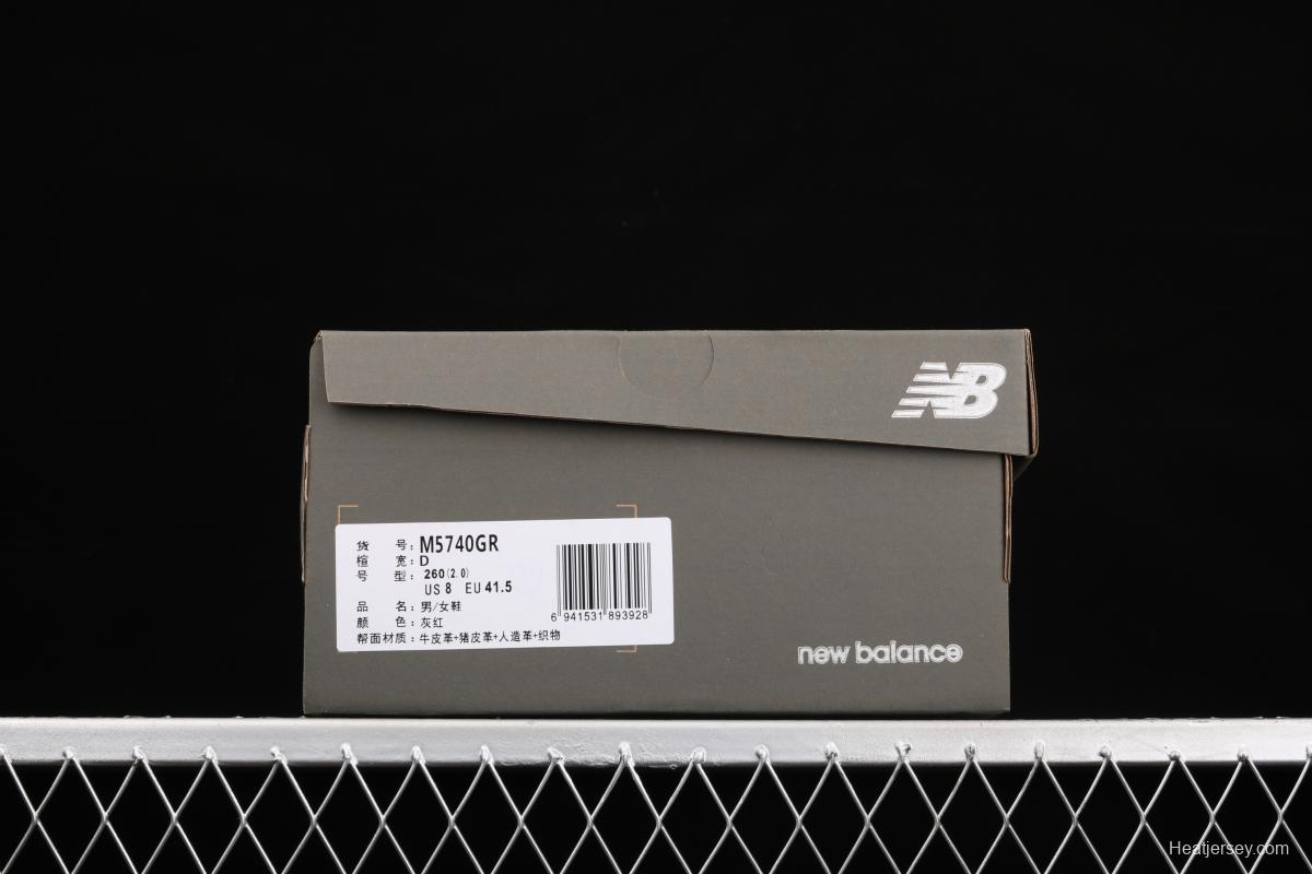 New Balance NB5740 series retro leisure jogging shoes M5740GR