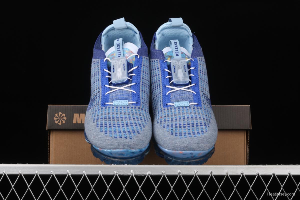 NIKE Air Vapormax 2020 Flyknit fly-woven fast tie full-palm air cushion jogging shoes CT1823-400