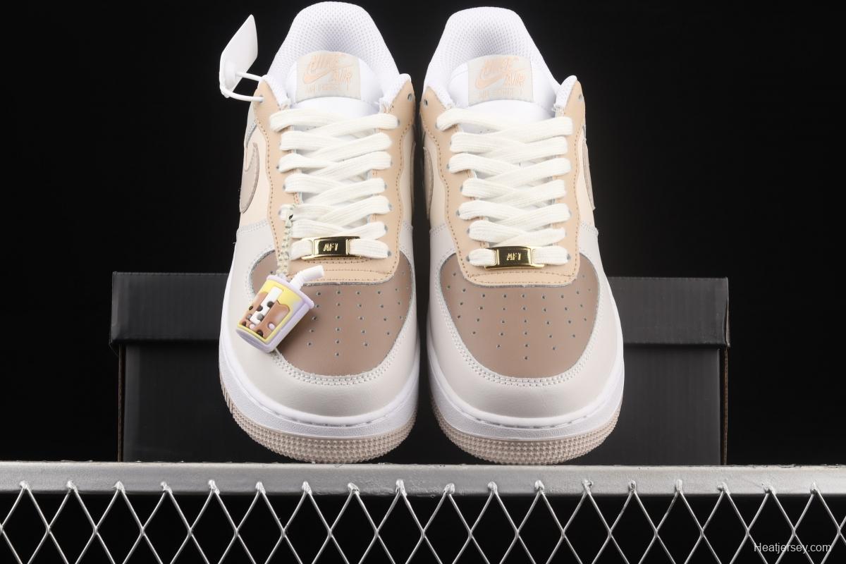 NIKE Air Force 11407 Hot Chocolate hot cocoa coloured low-top casual board shoes CW2288-903