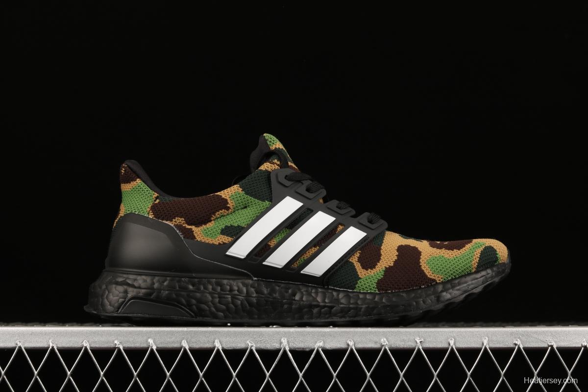 Bape x Adidas Ultra Boost Green Camo F35097 1.0 early generation UB leisure sports jogging shoes