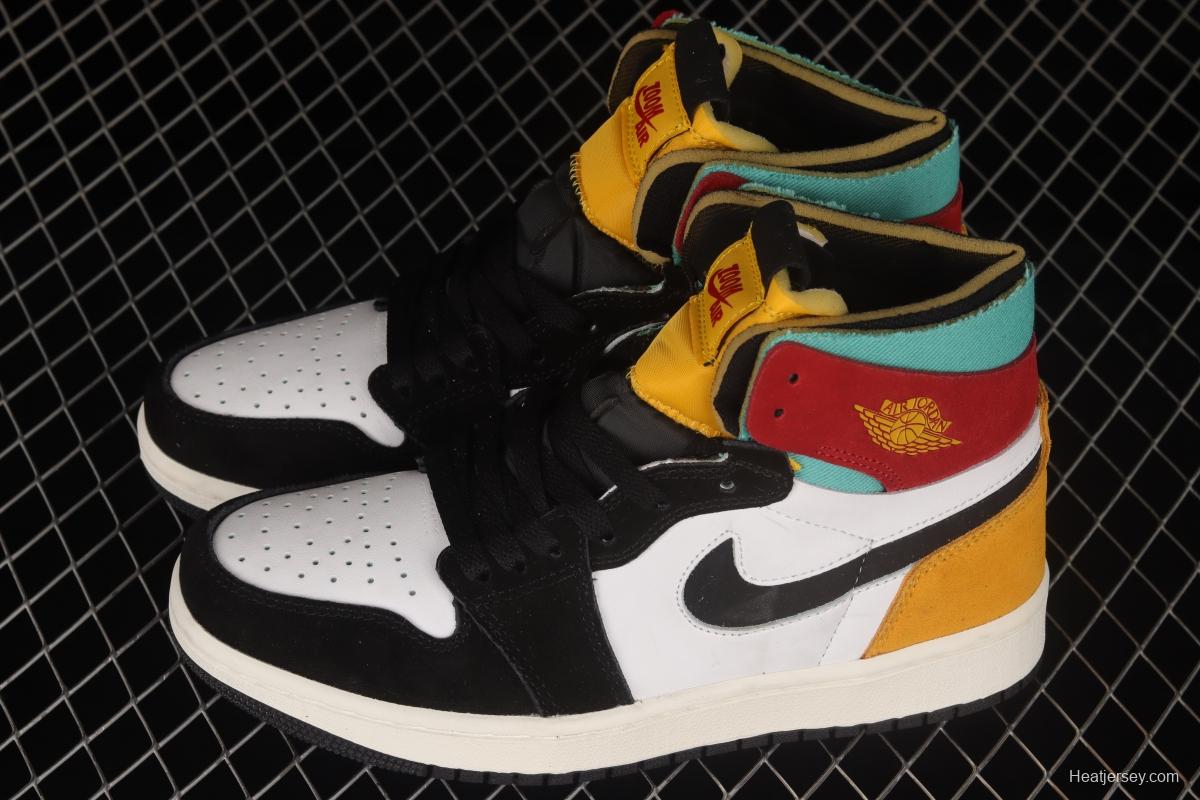 Air Jordan 1 Zoom CMFT White, Yellow and Red CT0978-016