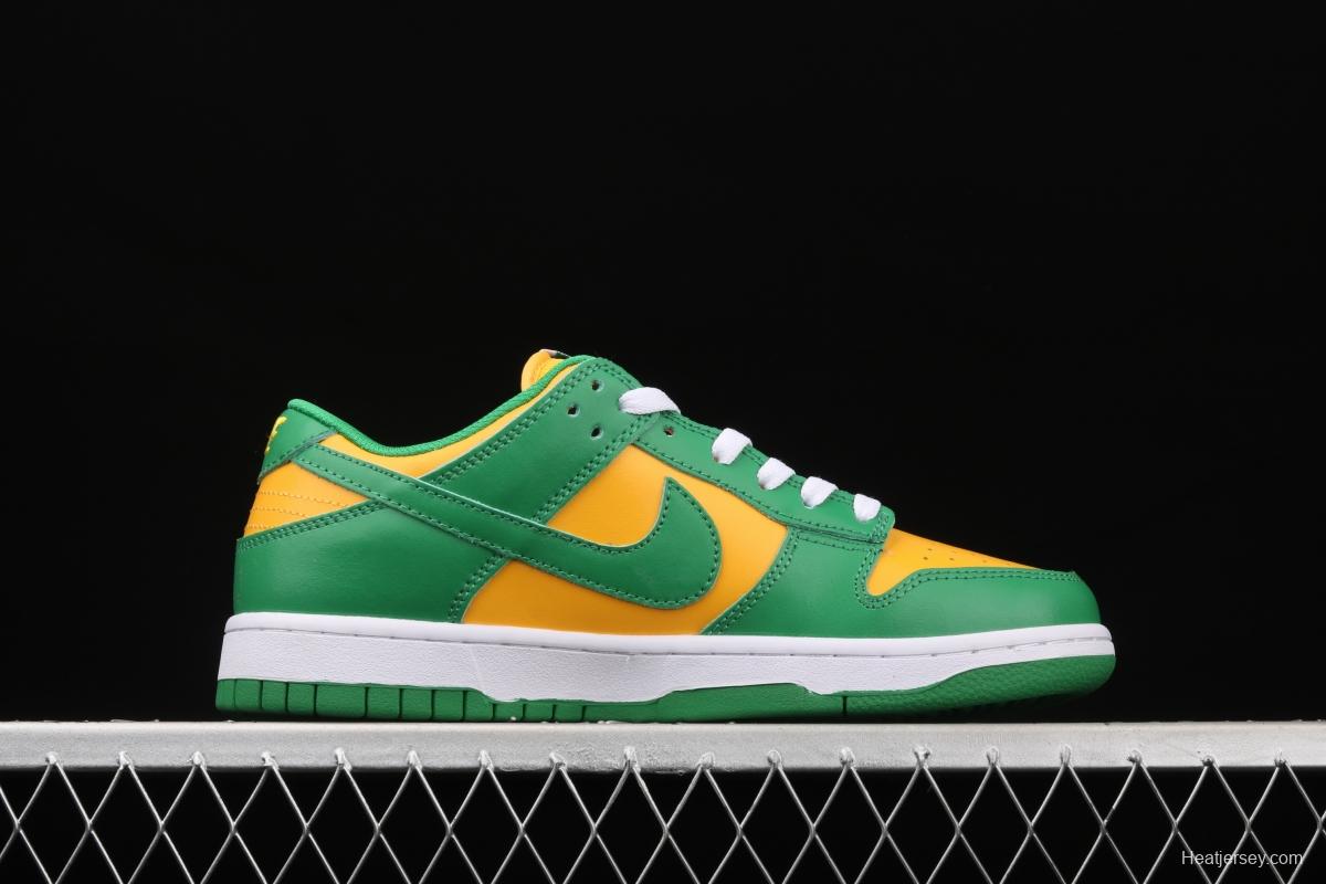 NIKE DUNK SB Low SP Brazil Slam Dunk Series retro low-top leisure sports skateboard shoes CU1727-700