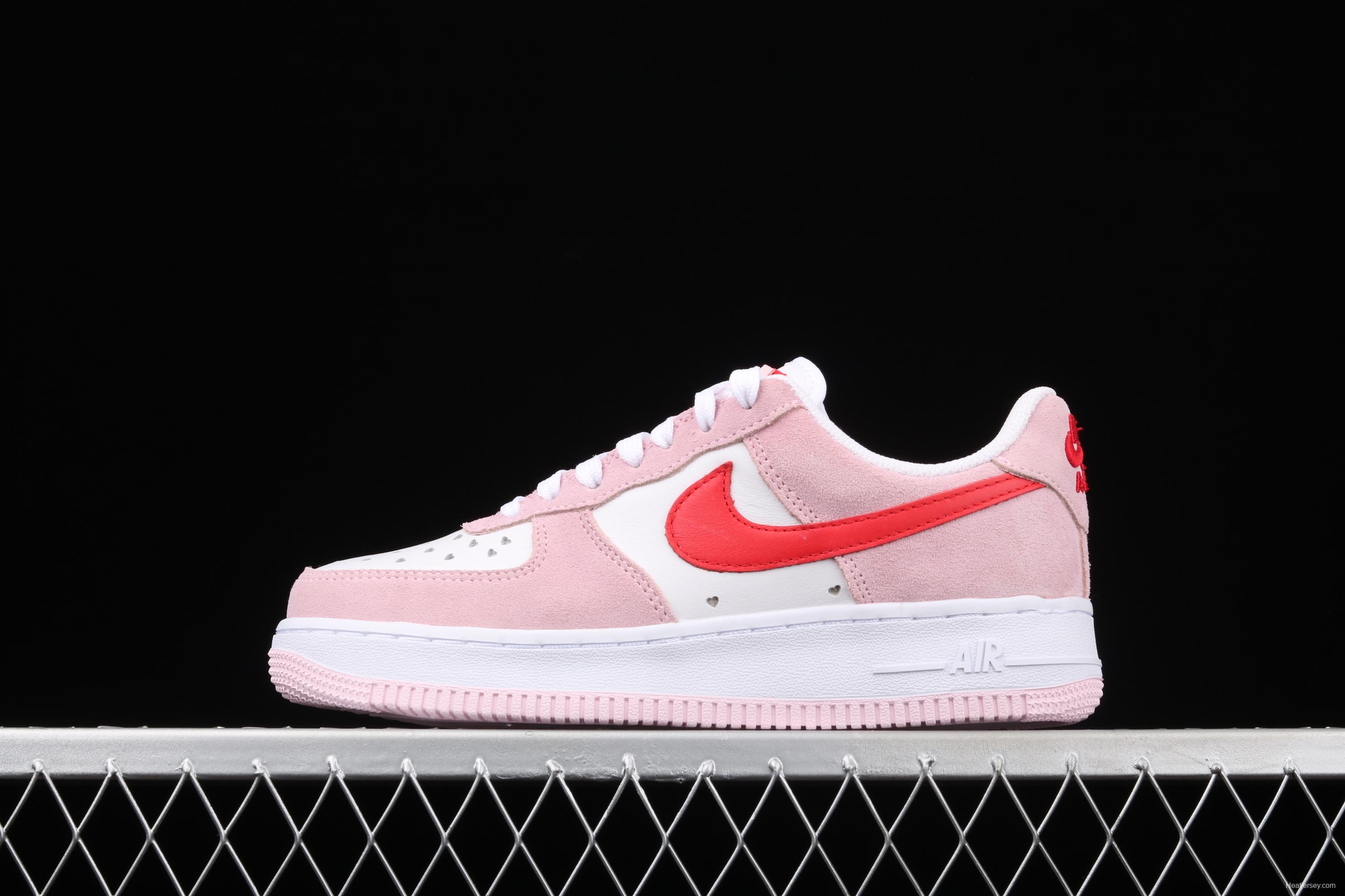 NIKE Air Force 11607 QS Pink Valentine's Day PEACEMINUSONE same style DD3384-600