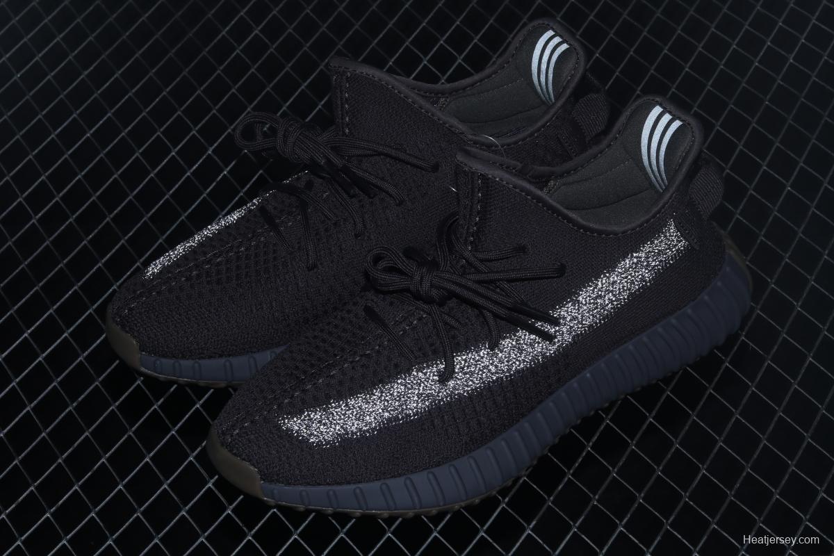 Adidas Yeezy Boost 350V2 Cinder FY4176 Darth Coconut 350 second generation hollowed-out side transparent rubber full star color matching BASF Boost original bottom