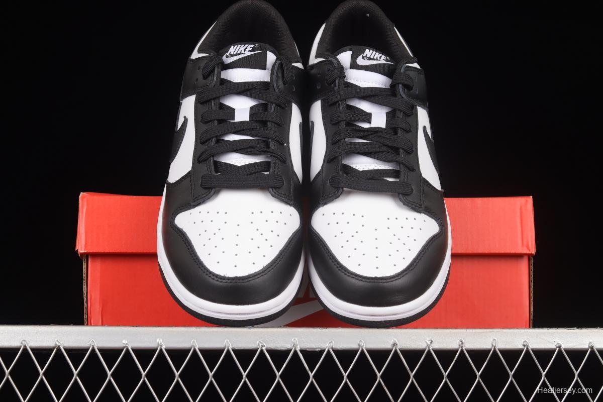 NIKE SB DUNK Low prm black and white panda SB buckle broken backboard fashion casual shoes DD1391-100