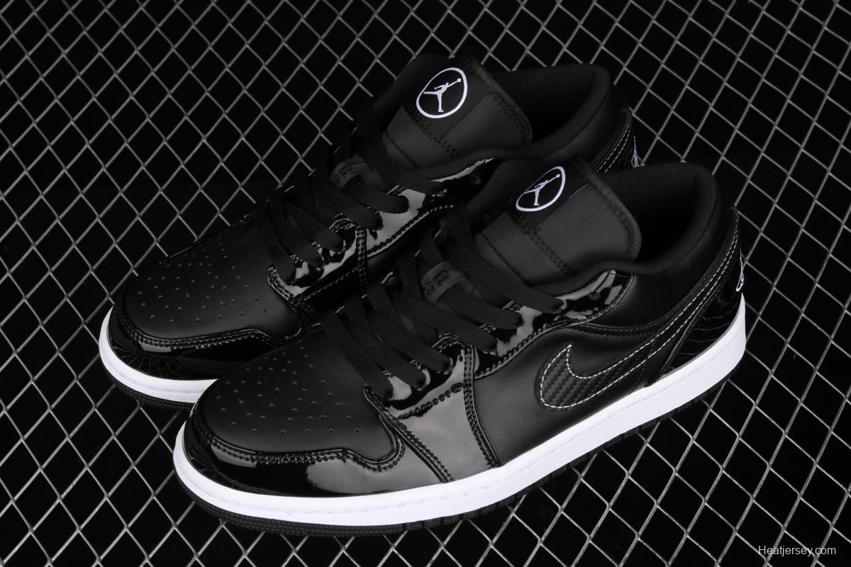 Air Jordan 1 Low ASW low-top all-Star patent leather black low-top basketball shoes DD1650-001