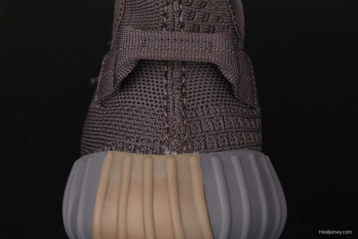 Adidas Yeezy Boost 350V2 Cinder FY2903 Darth Coconut 350 second generation hollowed-out side transparent black angel color BASF Boost original