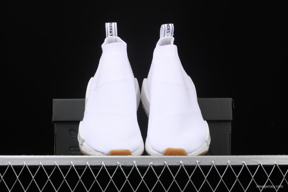 Adidas NMD CS1 competes for All White BA7208 stretch knitted sock shoes