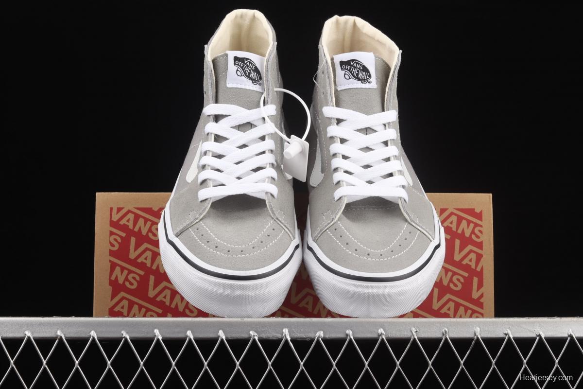 Vans Sk8-Hi Vance light gray Gaobang casual canvas shoes VN0A4U16IYP