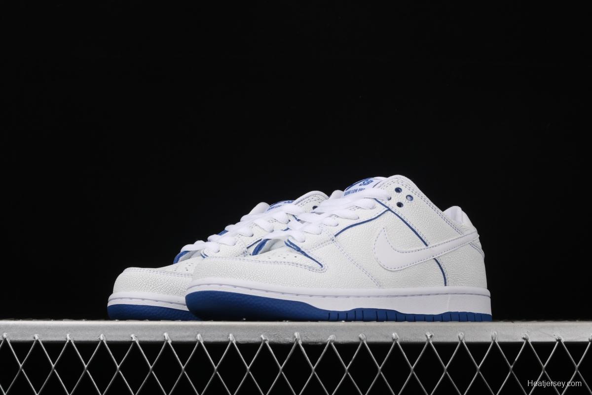 NIKE SB DUNK Low Pro Magnolia QQ crack ice blue blue porcelain sports skateboard shoes CJ6884-100