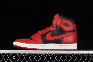 Air Jordan 1 Hi 85 reverses black and red forbids wearing high top basketball shoes BQ4422-600