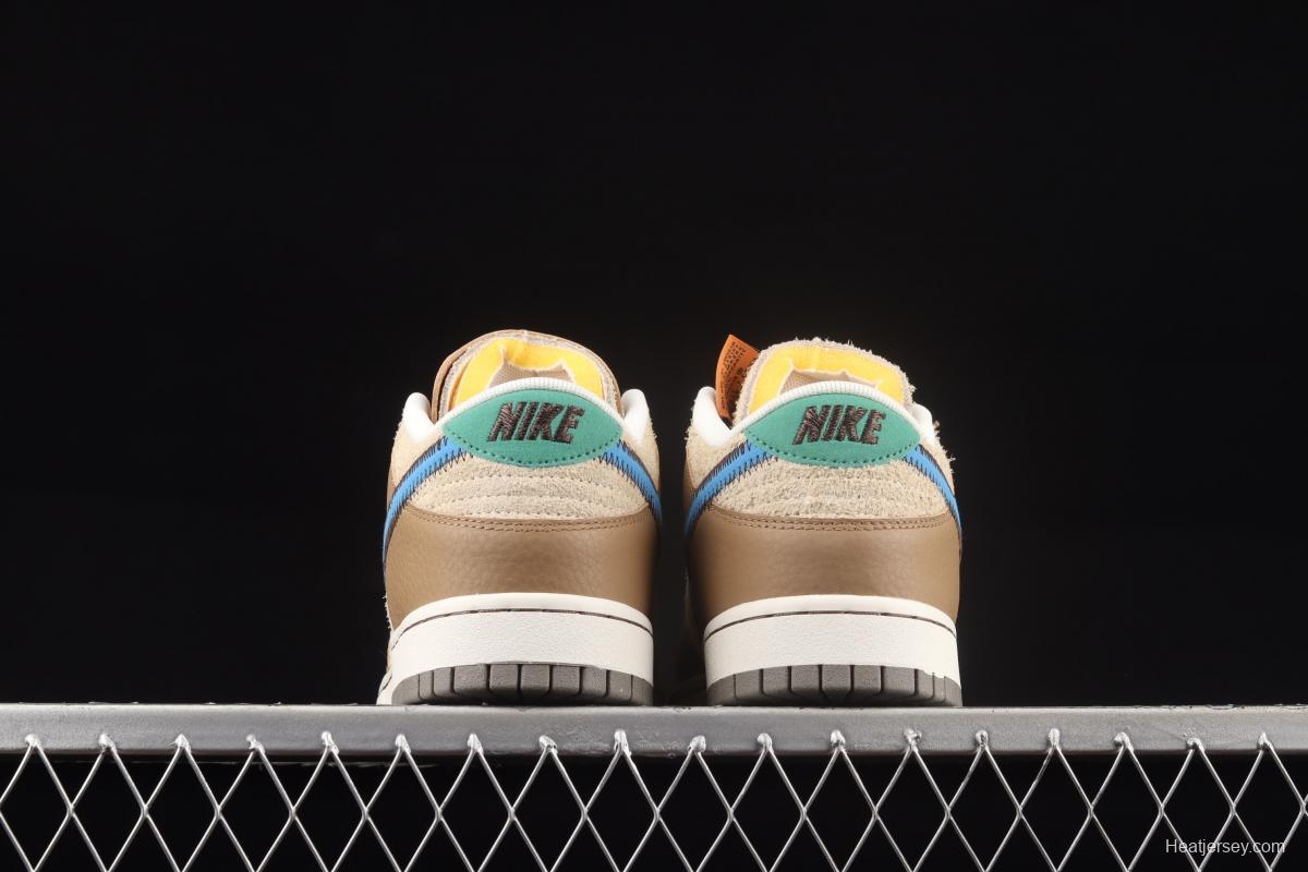 Size x NIKE DUNK Low Dark Driftwood Slam Dunk Series low-top leisure sports skateboard shoes DO6712-200