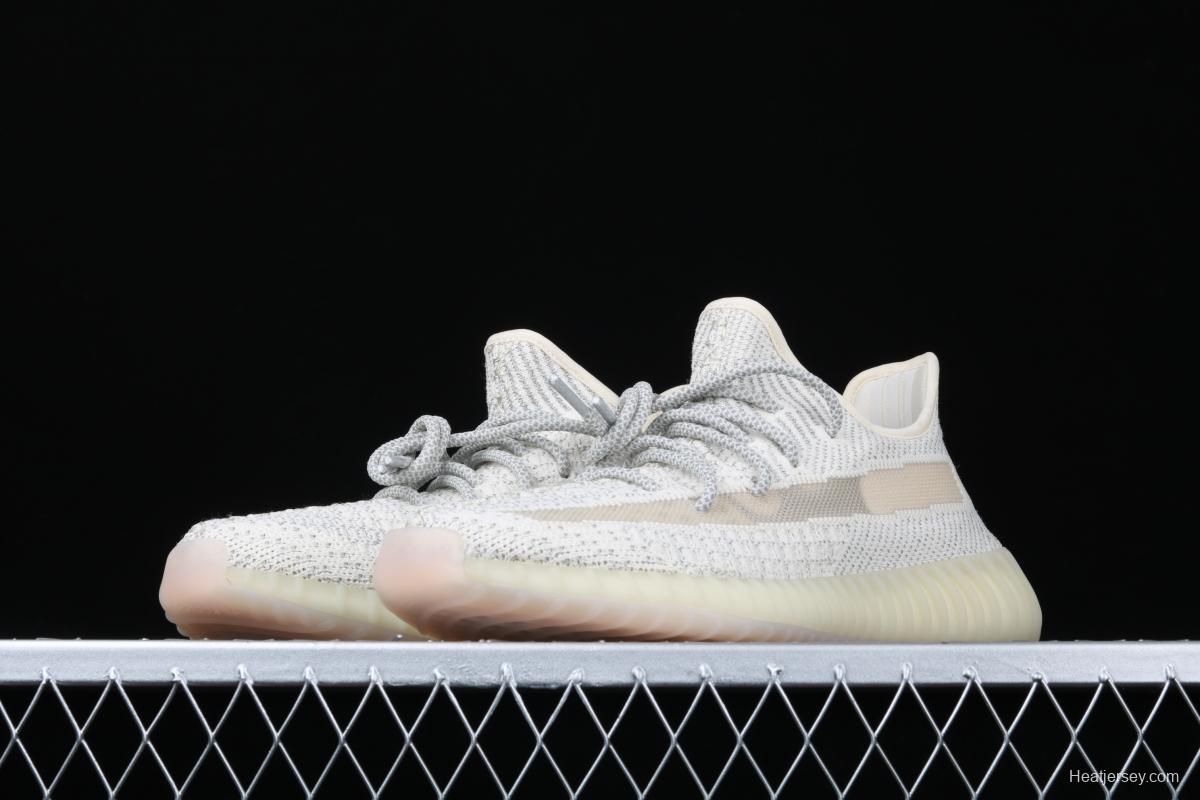 Adidas Yeezy 350 Boost V2 FV3254 Darth Coconut 350 second generation beard white hollowed-out star color