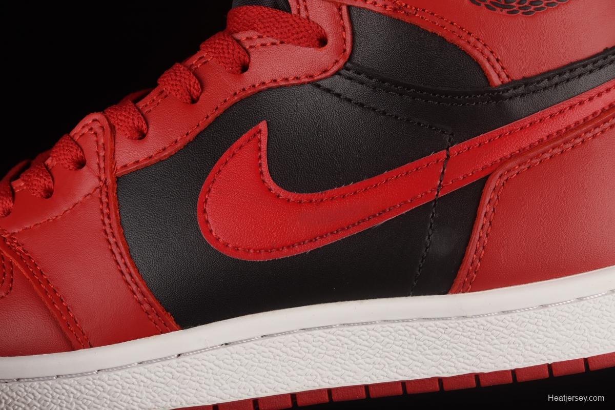 Air Jordan 1 Hi 85 reverses black and red forbids wearing high top basketball shoes BQ4422-600