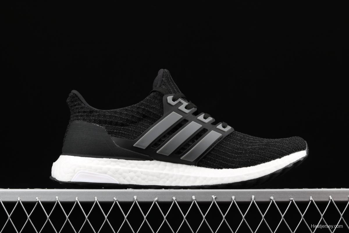 Adidas Ultra Boost 4. 0 5th Anniversary Burgundy BB6220 fourth generation knitted striped star black and white UB