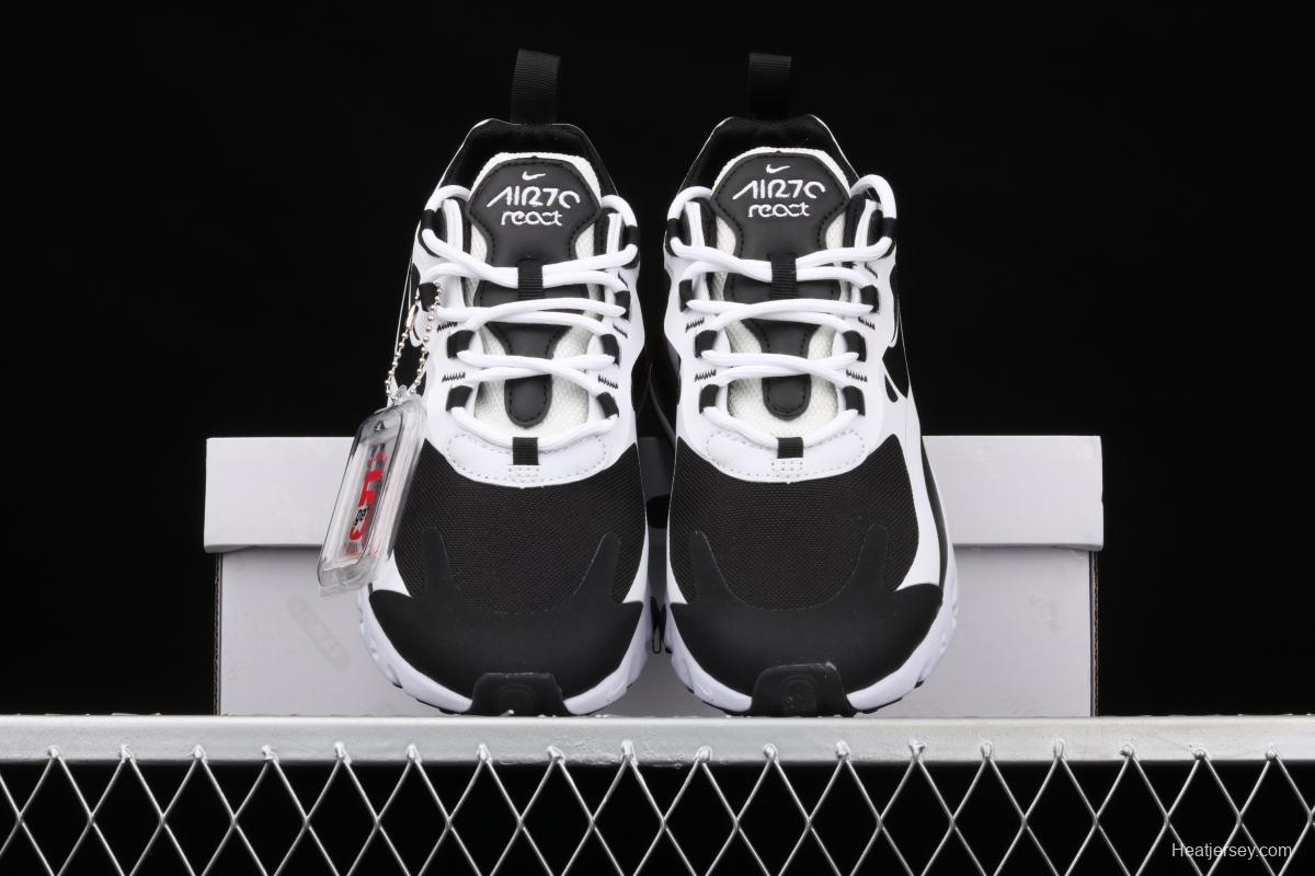 NIKE Air Max 270React new high-frequency mesh function half-palm air cushion running shoes CT1646-100