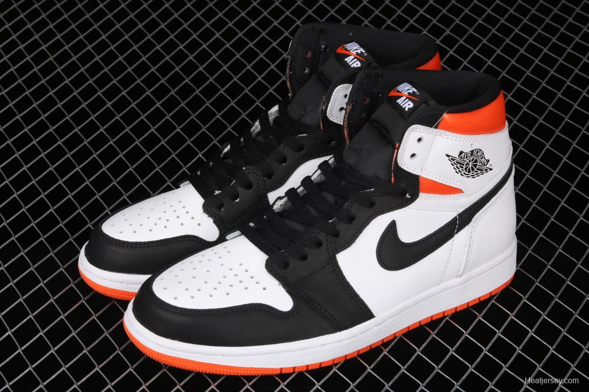 Air Jordan 1 High OG Black Toe Shattered Backboard rebound black toe high top basketball shoes 555088-180