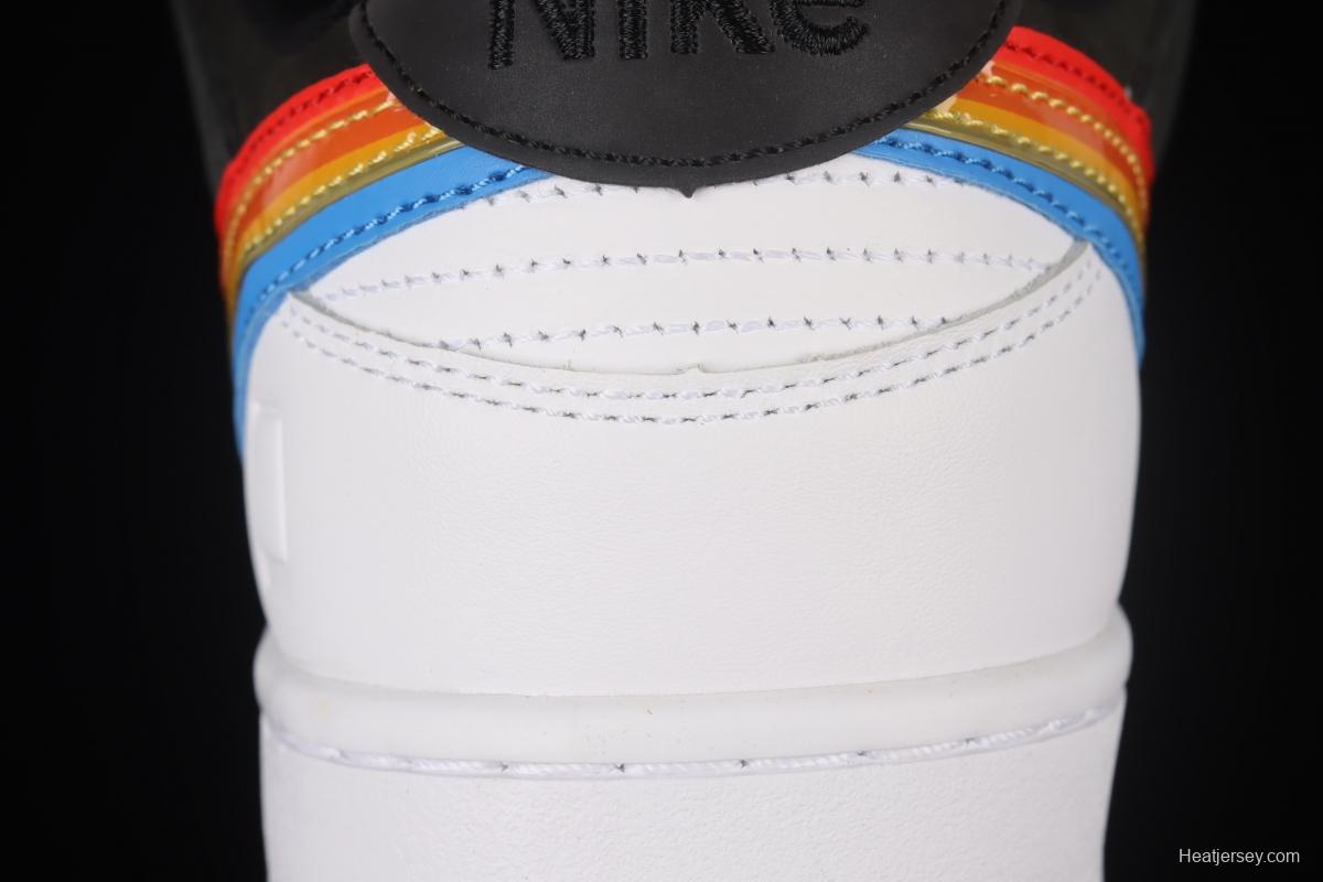 Polaroid x NIKE SB DUNK Low Black Rainbow Polaroid Joint SB Retro Casual Sneakers DH7722-001