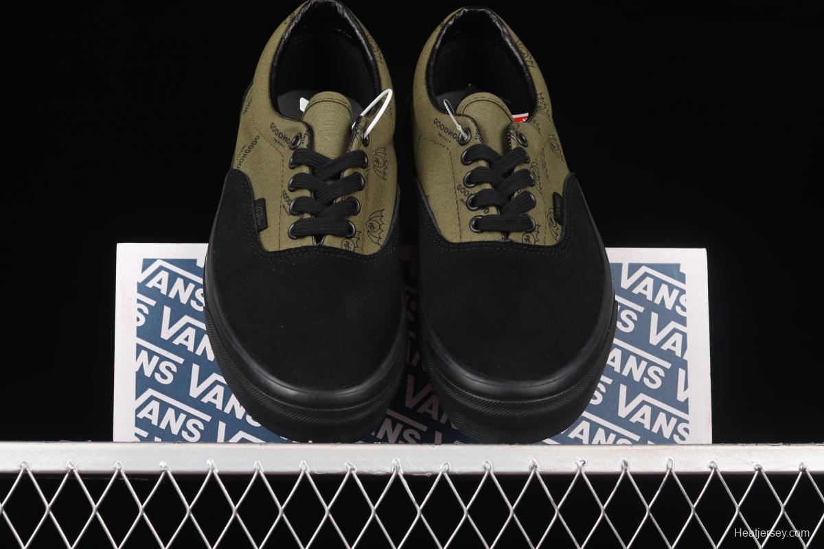 Goodhod x Vault OG Era LX olive green low-top casual canvas shoes VN0A3CXN8CT