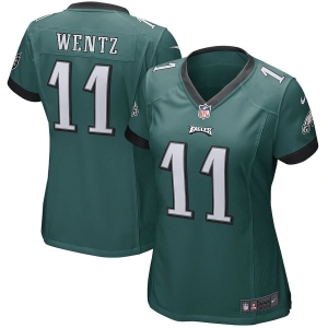 Women's Carson Wentz Green Player Limited Team Jersey