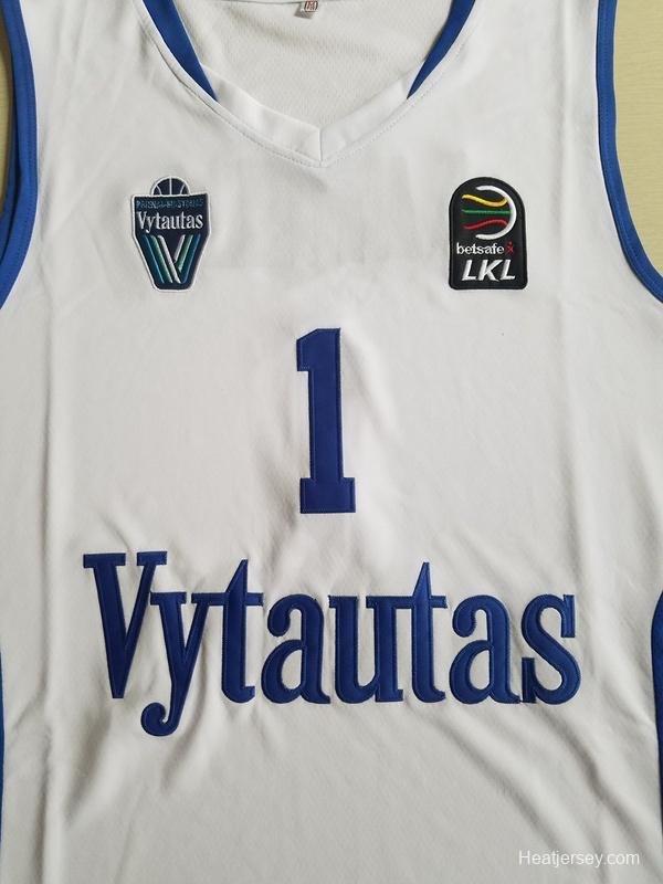 Lamelo Ball 1 Lithuania Vytautas White Basketball Jersey