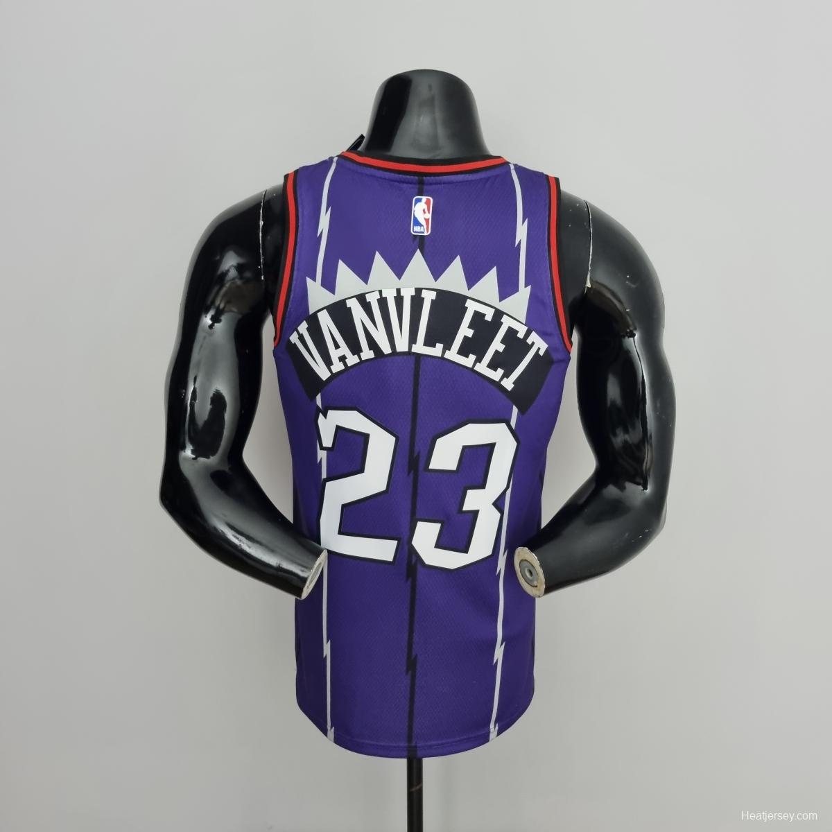 Toronto Raptors VANVLEET#23 Purple NBA Jersey