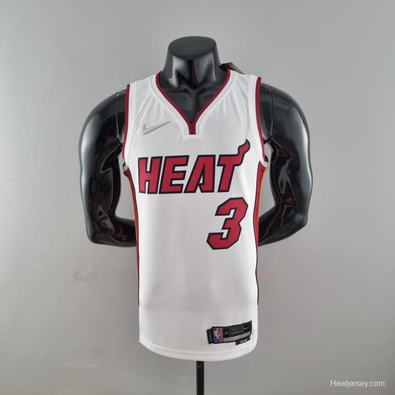 75th Anniversary Miami Heat ADEBAYO#13 White NBA Jersey