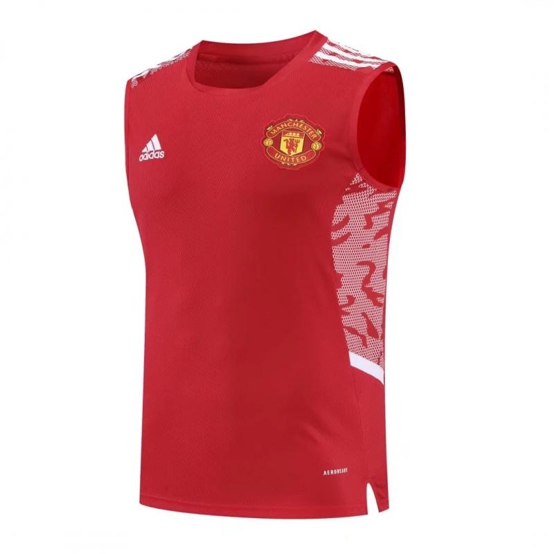 22/23 Manchester United Pre-Training Jersey Red Vest