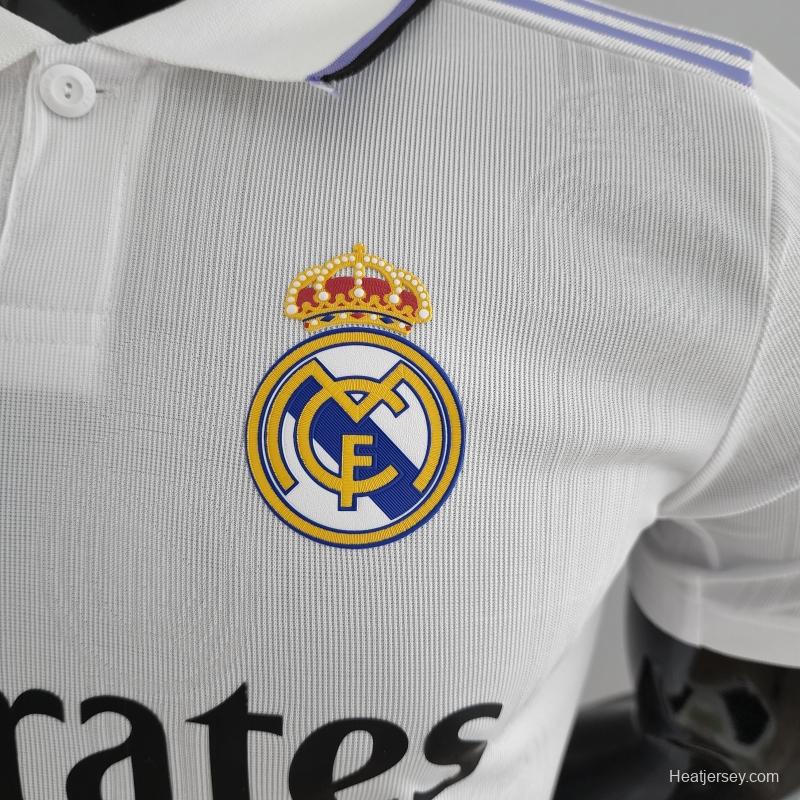 Player Version 22/23 Real Madrid Home Soccer Jersey