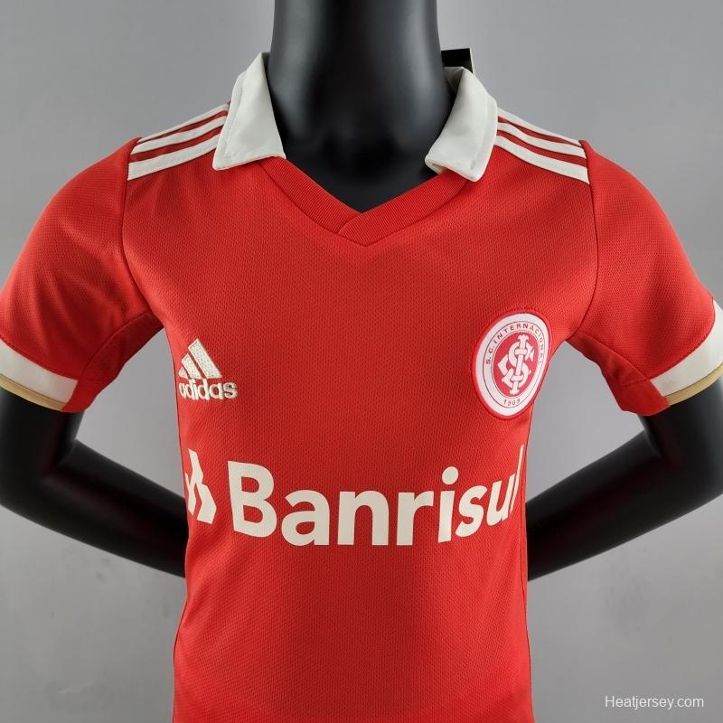 22/23 Kids Kit SC Internacional Home Size 16-28 Soccer Jersey