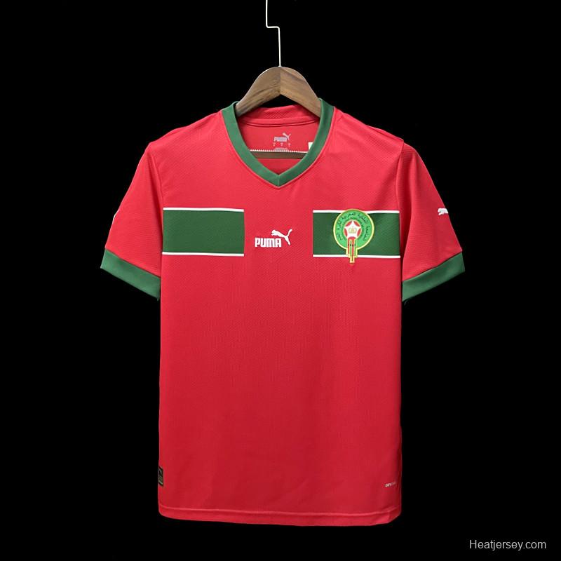 2022 Morocco Home Soccer Jersey