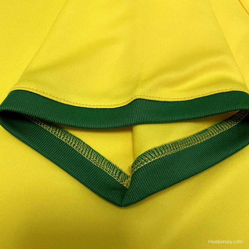 Retro 1970 Brazil Home Soccer Jersey