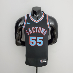 NBA 2021 Kings Williams#55 Black City Edition Jersey