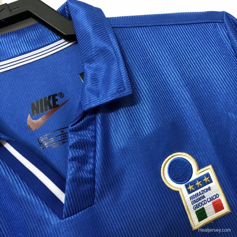 Retro 1998 Italy Home Soccer Jersey