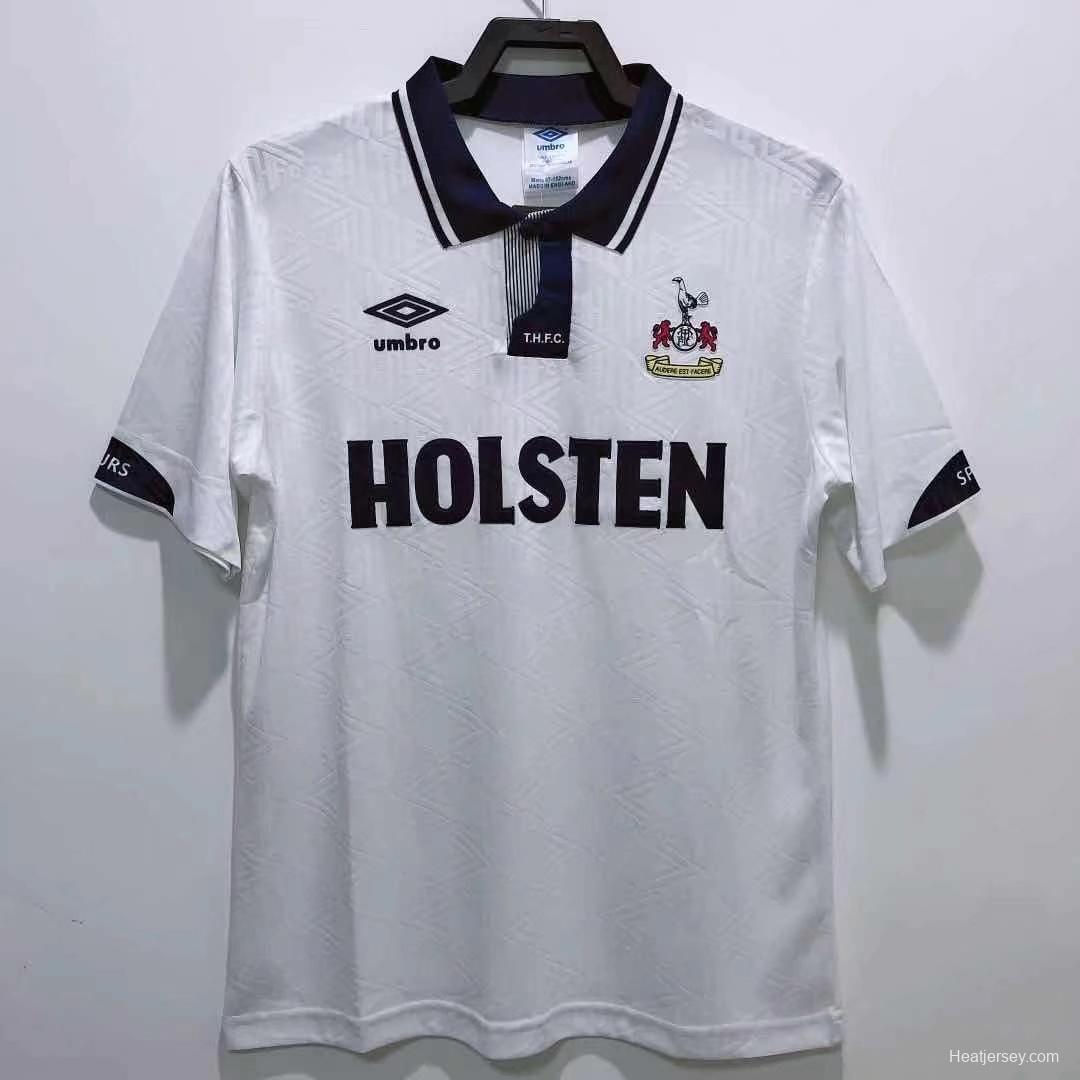 Retro 92/94 Tottenham Hotspur Home Soccer Jersey