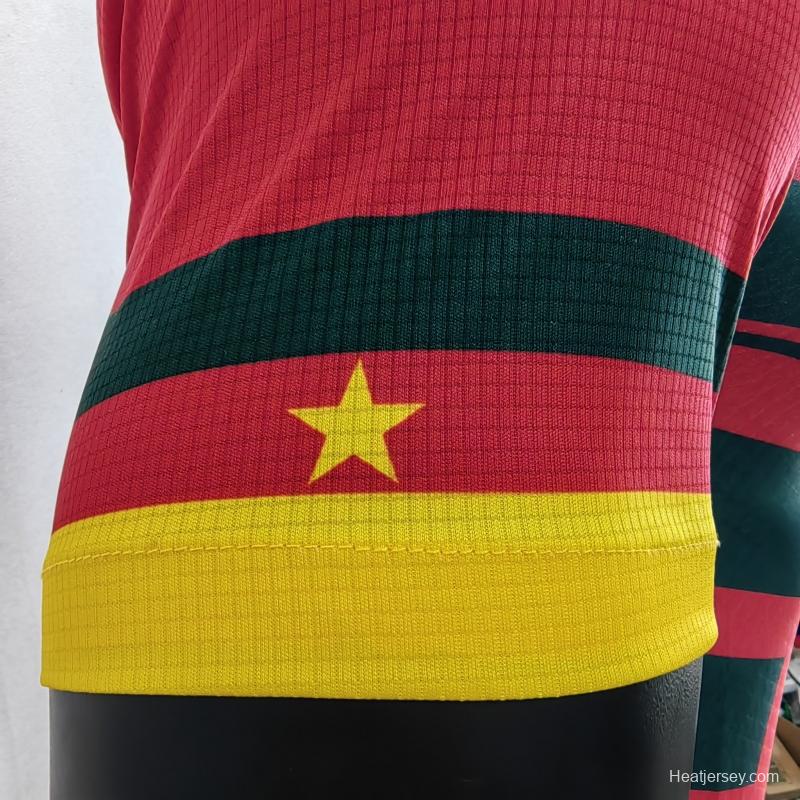 Player Version 2022 Cameroon Away Red Jersey