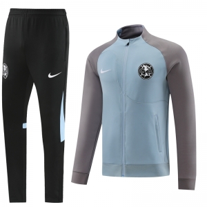 2022 Pumas Blue Gray Full Zipper Tracksuit