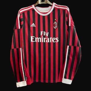 Retro 11/12 AC Milan Home Long Sleeve Jersey